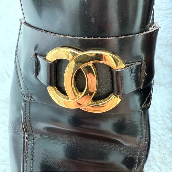 CHANEL vintage women loafers shoes size 40 EU Authentic - Picture 2 of 7